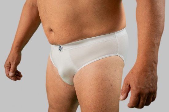 20 Nodi Stretch Cotton Briefs with Internal Elastic Band and Low Rise White - Aluspesu ja ujumisriided - Aluspesu 2XL-8XL