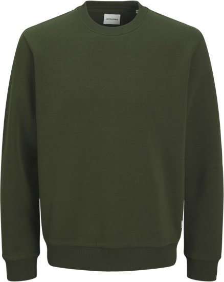 Jack & Jones Bradley Sweatshirt Green - Sviitrid ja dressipluusid - Meeste suured kapuutsiga jakid suurustes 2XL – 14XL