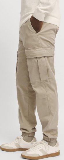 Jack & Jones Jonnie Cuffed Cargo Pants Beige - Teksad ja püksid - Meeste suured teksad W40 – W70