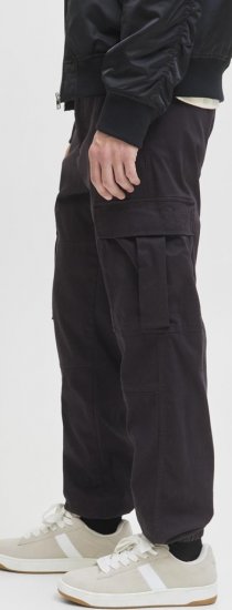 Jack & Jones Jonnie Cuffed Cargo Pants Black - Teksad ja püksid - Meeste suured teksad W40 – W70