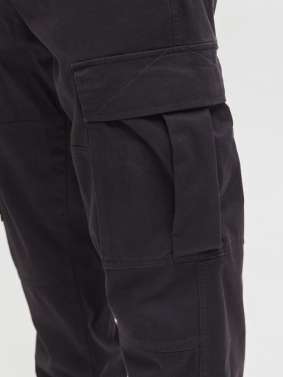 Jack & Jones Jonnie Cuffed Cargo Pants Black - Teksad ja püksid - Meeste suured teksad W40 – W70