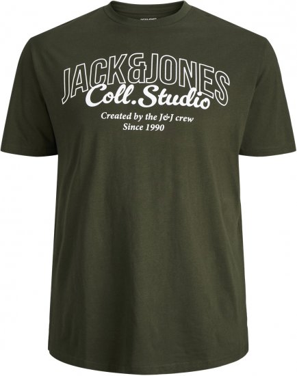 Jack & Jones Makoto T-shirt Green - T-särgid - Suured T-särgid 2XL – 14XL