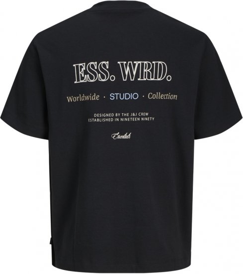 Jack & Jones Urban Edge Studio T-shirt Black - T-särgid - Suured T-särgid 2XL – 14XL