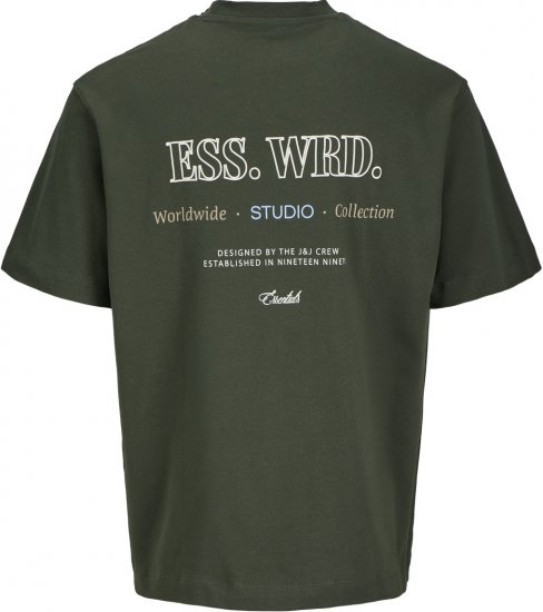 Jack & Jones Urban Edge Studio T-shirt Green - T-särgid - Suured T-särgid 2XL – 14XL