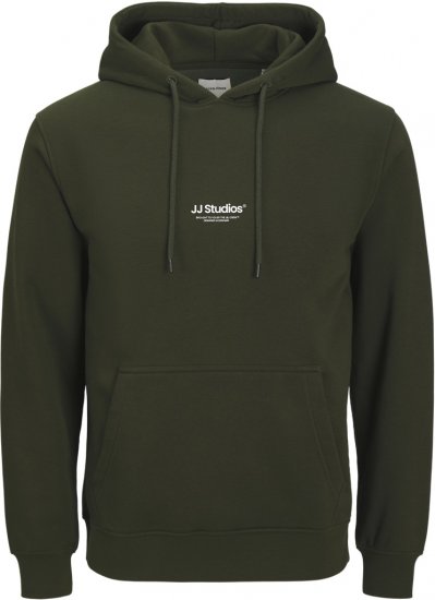 Jack & Jones Soho Hoodie Green - Sviitrid ja dressipluusid - Meeste suured kapuutsiga jakid suurustes 2XL – 14XL