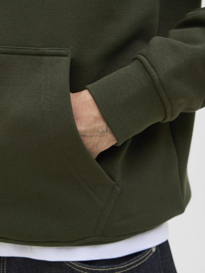 Jack & Jones Soho Hoodie Green - Sviitrid ja dressipluusid - Meeste suured kapuutsiga jakid suurustes 2XL – 14XL