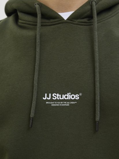 Jack & Jones Soho Hoodie Green - Sviitrid ja dressipluusid - Meeste suured kapuutsiga jakid suurustes 2XL – 14XL