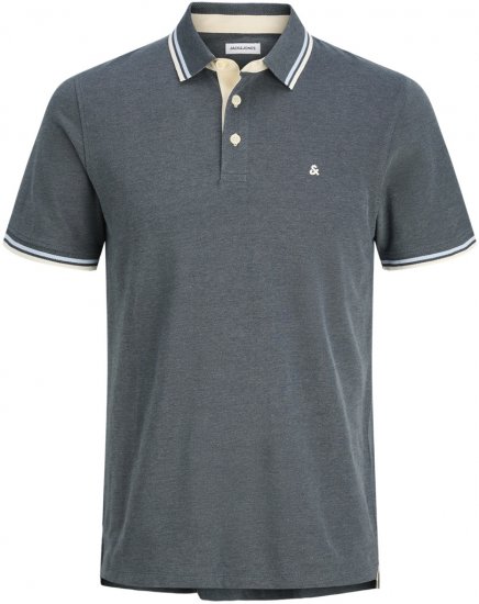Jack & Jones Paulos Polo Short Sleeve Stormy Weather - Polosärgid - Meeste suured polosärgid 2XL – 8XL
