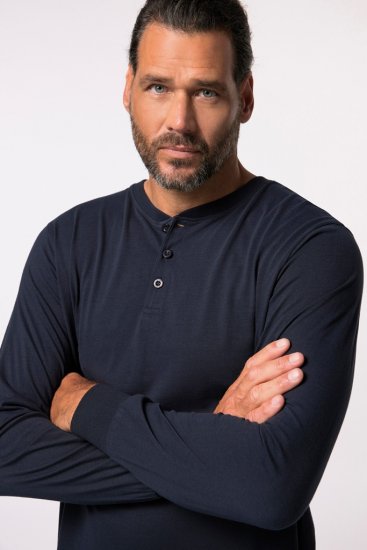 JP1880 Henley Long Sleeved Night Dress Navy - Aluspesu ja Ujumisriided - Aluspesu 2XL-8XL