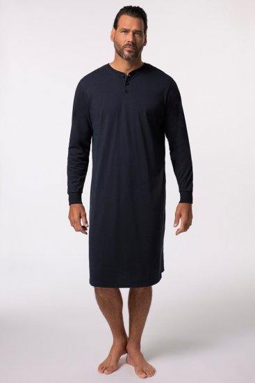 JP1880 Henley Long Sleeved Night Dress Navy - Aluspesu ja Ujumisriided - Aluspesu 2XL-8XL
