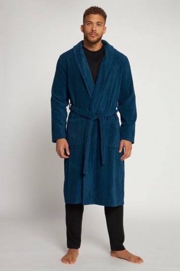 JP1880 Bathrobe Terry Navy - Hommikumantlid/käterätikud - Meeste Hommikumantlid Suured Suurused