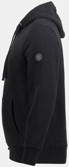 JAY-PI Hoodie with Soft Brushed Interior Black - Sviitrid ja dressipluusid - Meeste suured kapuutsiga jakid suurustes 2XL – 14XL