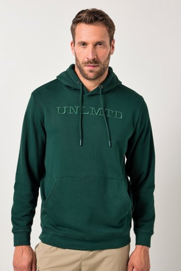 JAY-PI Hoodie UNLMTD Green - Sviitrid ja dressipluusid - Meeste suured kapuutsiga jakid suurustes 2XL – 14XL