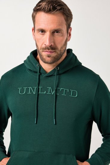 JAY-PI Hoodie UNLMTD Green - Sviitrid ja dressipluusid - Meeste suured kapuutsiga jakid suurustes 2XL – 14XL