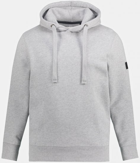 JAY-PI Hoodie with Soft Brushed Interior Grey - Sviitrid ja dressipluusid - Meeste suured kapuutsiga jakid suurustes 2XL – 14XL