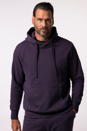 JAY-PI Hoodie with Soft Brushed Interior Purple - Sviitrid ja dressipluusid - Meeste suured kapuutsiga jakid suurustes 2XL – 14XL