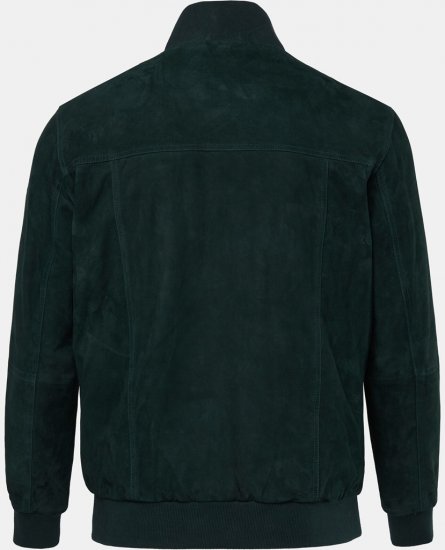 JP1880 Leather Jacket Suede with Stand-up Collar Dark Green - Jakid ja joped - Joped, suured suurused: 2XL – 12XL