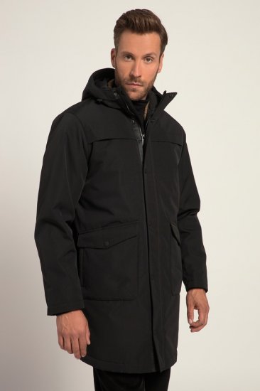 JP1880 Warm Parka with Wind Cuffs Black - Jakid ja joped - Joped, suured suurused: 2XL – 12XL