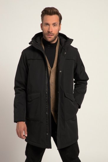 JP1880 Warm Parka with Wind Cuffs Black - Jakid ja joped - Joped, suured suurused: 2XL – 12XL