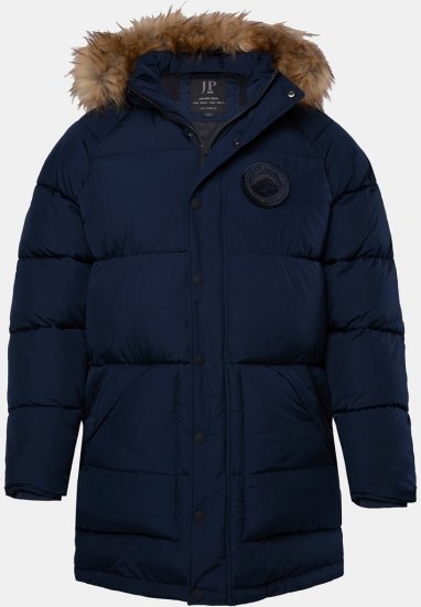 JP1880 Quilted Parka Lightweight and Warm with Faux Fur Hood Navy - Jakid ja joped - Joped, suured suurused: 2XL – 12XL