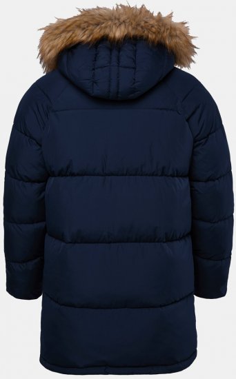 JP1880 Quilted Parka Lightweight and Warm with Faux Fur Hood Navy - Jakid ja joped - Joped, suured suurused: 2XL – 12XL