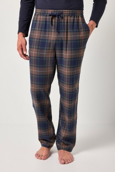 JP1880 Pyjama Trousers Flannel Check Brown - Aluspesu ja ujumisriided - Aluspesu 2XL-8XL