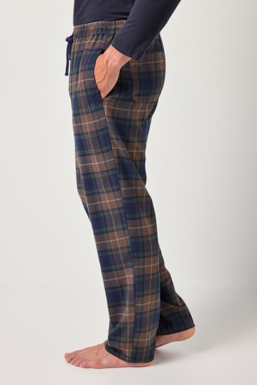 JP1880 Pyjama Trousers Flannel Check Brown - Aluspesu ja ujumisriided - Aluspesu 2XL-8XL