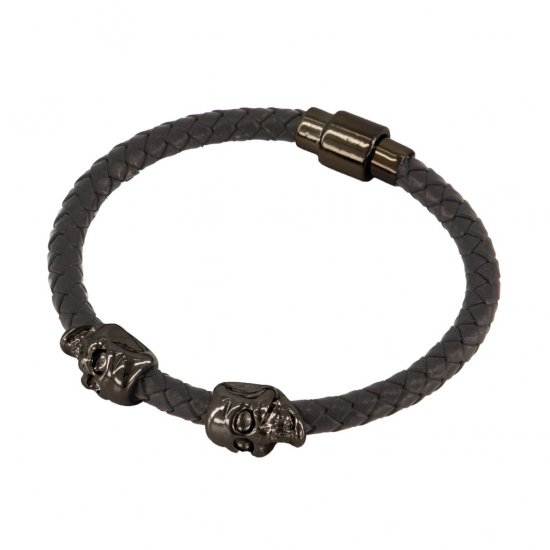 JP1880 Bracelet Skulls Black - Aksessuaarid - 