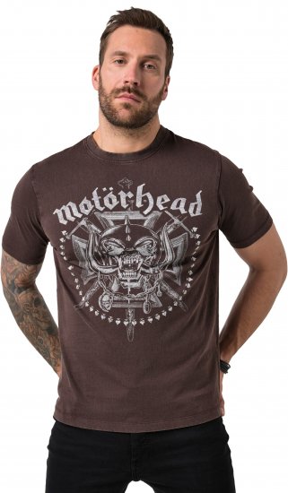 JP1880 Motörhead Soft Jersey Vintage T-Shirt Brown - Bändi T-särgid - 
