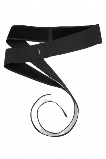 Ulla Popken Soft Leather Tie Belt Black - Naiste vööd - 