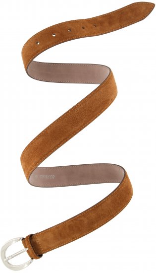 Ulla Popken Suede Thin Belt Brown - Naiste vööd - 