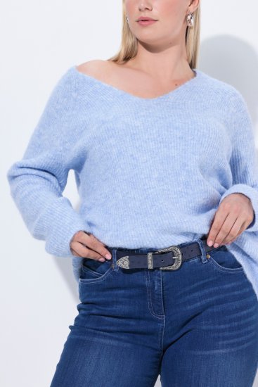 Ulla Popken Classic Belt Blue - Naiste vööd - 
