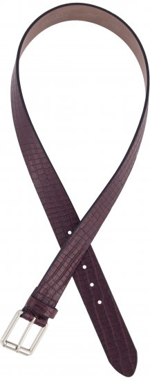 Ulla Popken Snake Embossed Belt Burgundy - Naiste vööd - 