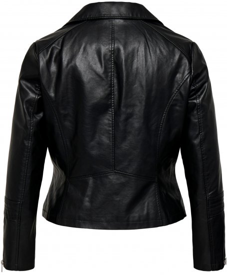 Only Carmakoma Emmy Biker Jacket Black - Nahkjoped - 