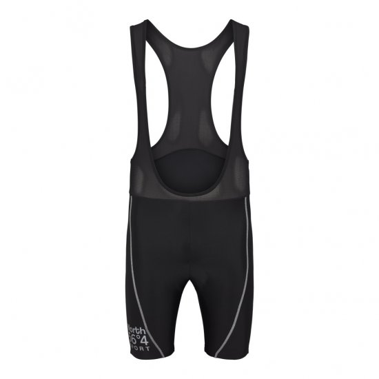North Latitude Sport Bike Shorts With Suspenders Black - Jalgrattariided - 