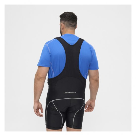 North Latitude Sport Bike Shorts With Suspenders Black - Jalgrattariided - 