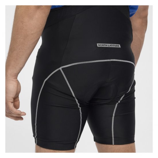North Latitude Sport Bike Shorts With Suspenders Black - Jalgrattariided - 