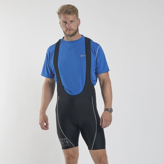 North Latitude Bike Shorts With Suspenders Black TALL - Spordiriided & outdoor - Suured suurused meeste spordiriided