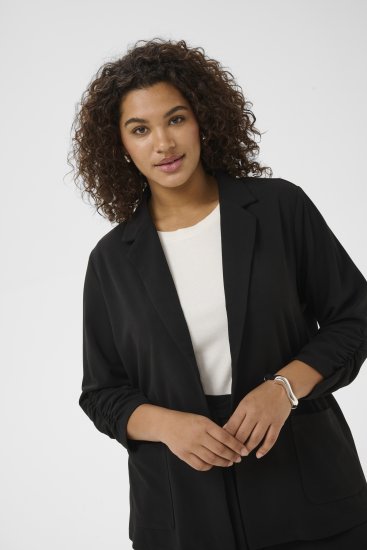 Kaffe Curve Pheolo 3/4 Sleeve Blazer Black Deep - Pintsakud - 