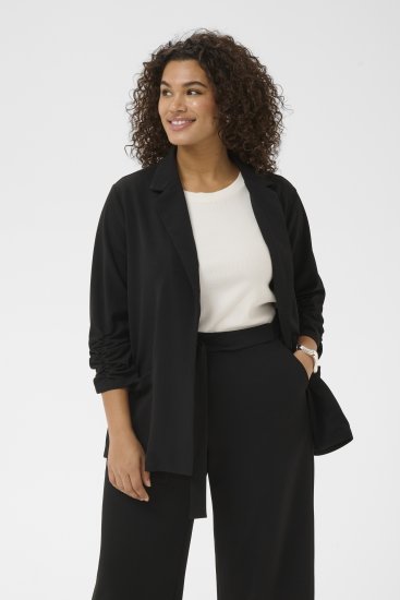 Kaffe Curve Pheolo 3/4 Sleeve Blazer Black Deep - Pintsakud - 