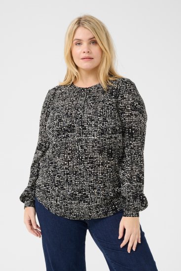 Kaffe Curve Mila Ami Pluus Must/Turtledove - Pluusid & tuunikad - 
