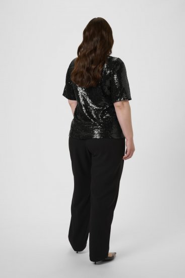 Kaffe Curve Mirana Sequin Blouse Black - Pluusid - 