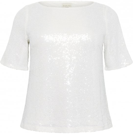 Kaffe Curve Mirana Sequin Blouse Chalk - Pluusid - 