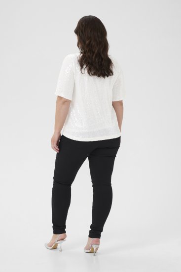 Kaffe Curve Mirana Sequin Blouse Chalk - Pluusid - 