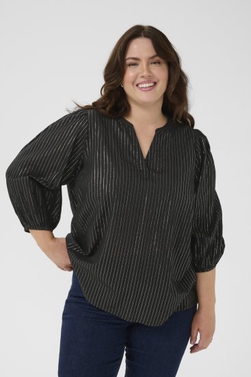 Kaffe Curve Luisa Blouse Black Deep - Pluusid - 