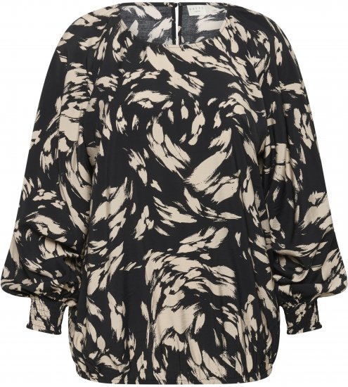 Kaffe Curve Olla Pikkade varrukatega pluus Must - Pluusid & tuunikad - 