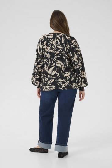 Kaffe Curve Olla Pikkade varrukatega pluus Must - Pluusid & tuunikad - 