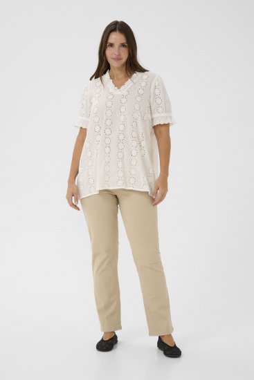 Kaffe Curve Dina Blouse White - Pluusid - 