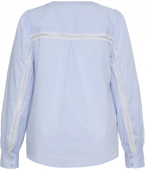 Kaffe Curve Juda Blouse Nantucket Breeze Stripe Blue - NAISTERIIDED 40-66 - 