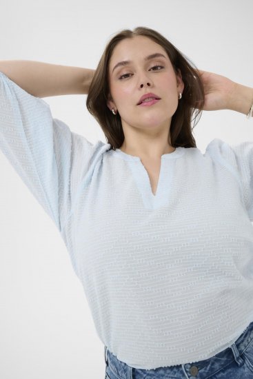 Kaffe Curve Penelopia Blouse Nantucket Breeze Blue - Pluusid - 